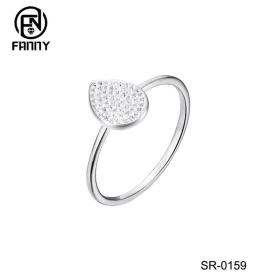 Water Drop Shape 925 Sterling Silver Ring