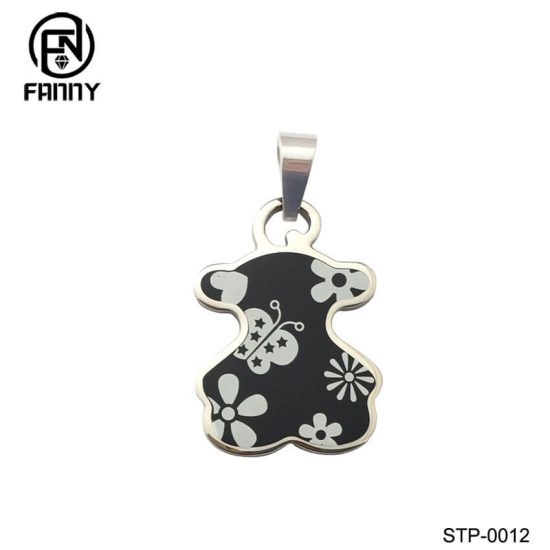 Fashion Lady Corrosion Filling Enamel Stainless Steel Pendant Factory