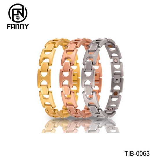 Titanium Brushed Healthy Energy Magnet Bracelet Manufacturer