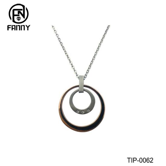 Simple IPG Titanium Pendant and CZ Stone Manufacturer