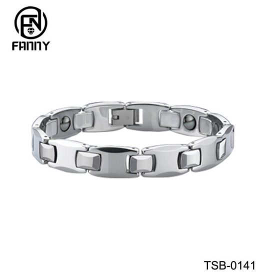 High-guality Men's Anti-Fatigue Tungsten Carbide Bracelet Containing Germanium Factory