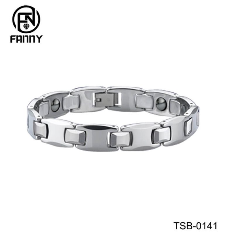 Pulseira de carboneto de tungstênio anti-fadiga masculina de alta guality contendo germânio