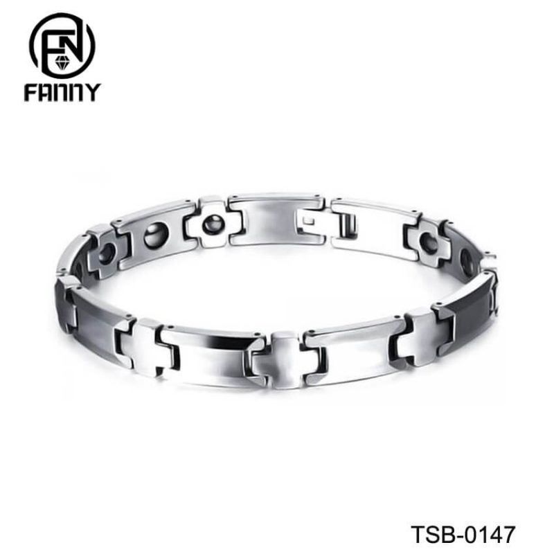 Classic Ladies Energy Magnet Tungsten Carbide Bracelet