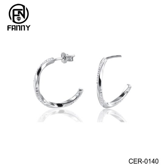 Fashion Jewelry China Factory Fanny Gold Brass Hoop Earring Jewelry Factory