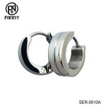 Simple Polished Anti-Allergic Round Surgical Stainless Steel Earrings Gift Between Men and Women