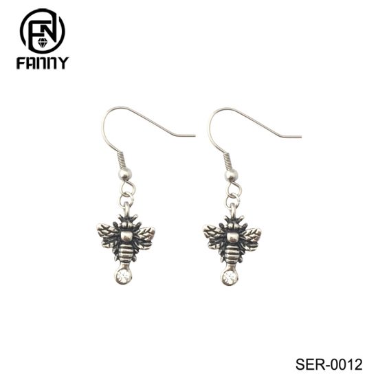 Personalized Design of 316L Stainless Steel Earrings with 3A CZ Chinese Factory