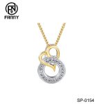 Heart Circle Sterling Silver Pendant Necklace for Women Valentine’s Day