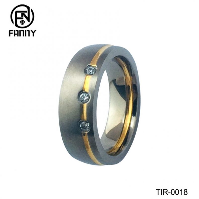 OEM sieraden titanium sieraden bruiloft band ring fabrikanten