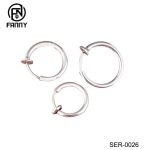 New Simple Surgical Stainless Steel Ear Clip Earrings Ladies Jewelry