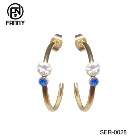 Fashion Custom Surgical Stainless Steel Earrings Ladies Jewelry