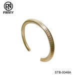 Personalized Custom Surgical Stainless Steel Open C-Shaped Bangle