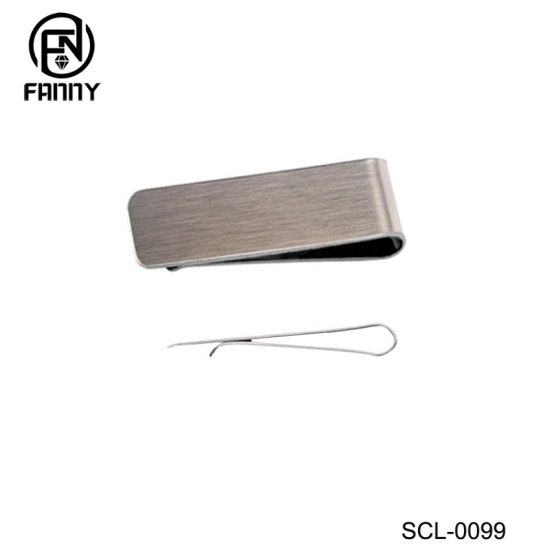 Classic Brushed High Quality Surgical Stainless Steel Tie Clip Manufacturer