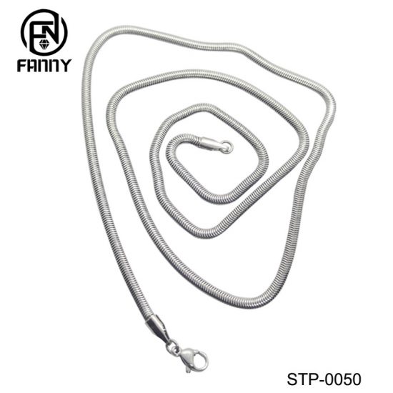 Fashion 316 Stainless Steel Necklace Flat Snake Chain China Manufacturer