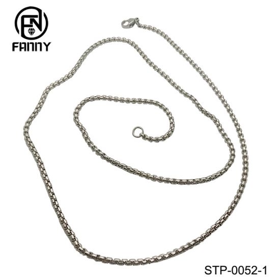 Simple Style Stainless Steel Necklace Corn Chain Manufacturer