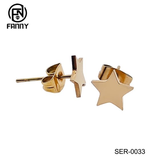High Quality Surgical Stainless Steel Star Earrings Factory