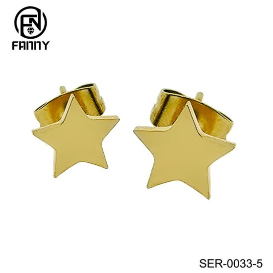 High Quality Surgical Stainless Steel Star Earrings Factory