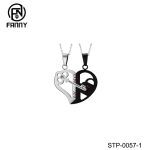 Heart Shape High Quality Surgical Stainless Steel Pendant Gift Between Couples