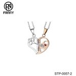 Heart Shape High Quality Surgical Stainless Steel Pendant Gift Between Couples
