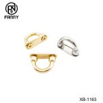 Metal D-ring buckles, anchor buckles, arched bridge hooks, belt buckles, and bag connectors