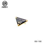 Metal triangular crown accessories for bag decoration