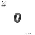 NFC smart zirconia ceramic ring with electronic access card and payment functions